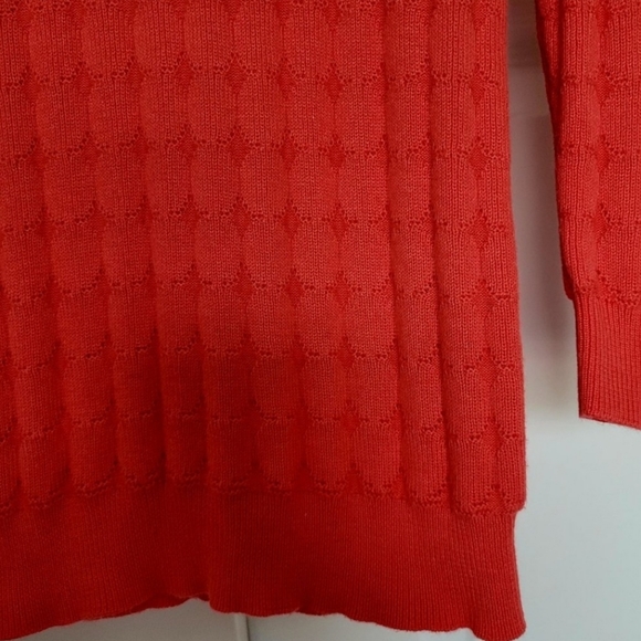 Vince Camuto Women's Sweater, Cotton/Viscose/Modal, Coral/Pink, Petite XS - Picture 9 of 11